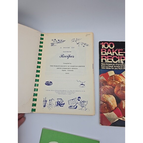Vintage Cookbook Lot of 4 Books Pillsbury, Aspen, Kraut - Picture 6 of 7